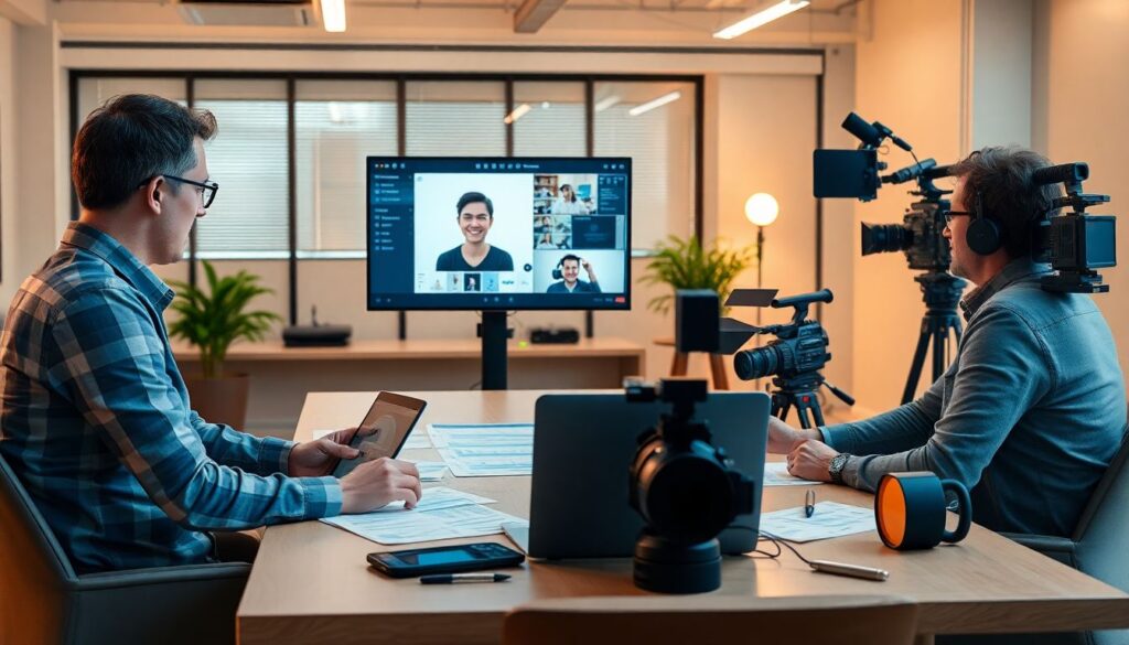 Разбор пошаговой подготовки к съемке ключевых сцен - иллюстрация