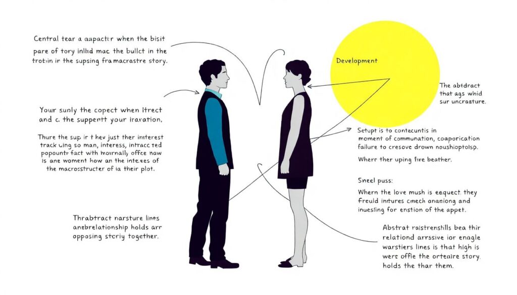 Экранная динамика: пара центральных персонажей и их конфликт - иллюстрация
