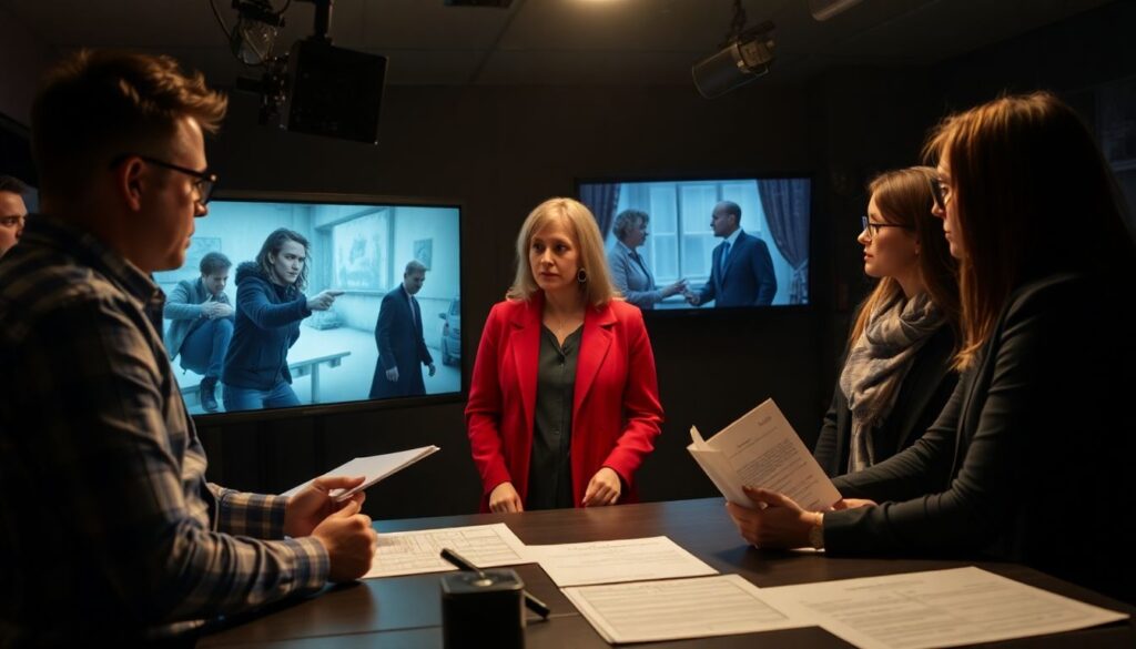 Разбор сцен насилия и этические вопросы их изображения - иллюстрация