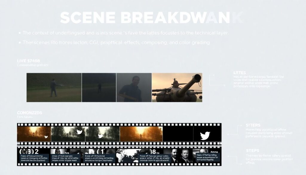 Аналитика визуальных эффектов в ключевых сценах - иллюстрация