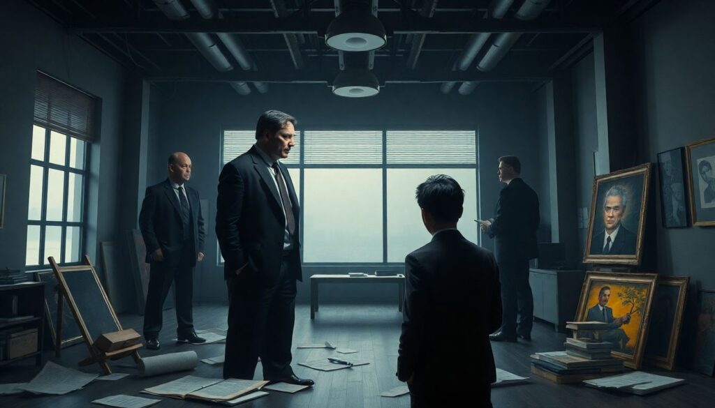 Сюжетные линии вокруг искусств и творческой среды - иллюстрация