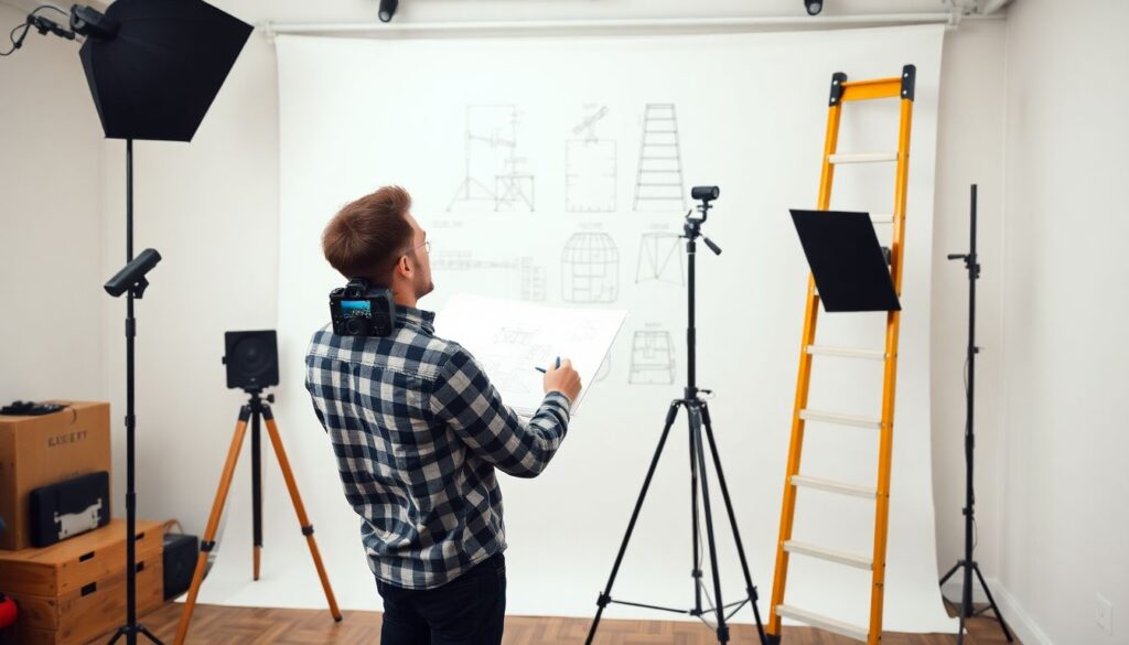 Необычные ракурсы съемки в ключевых сценах - иллюстрация